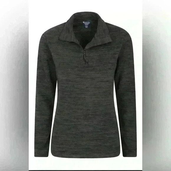 Women’s Mountain Warehouse Snowdon Melange Fleece 3/4 zip Winter Warm Sweater - Picture 1 of 8